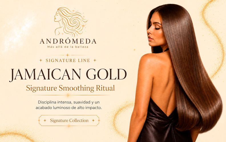 Retrato editorial con luz dorada lateral tras el ritual Jamaican Gold
